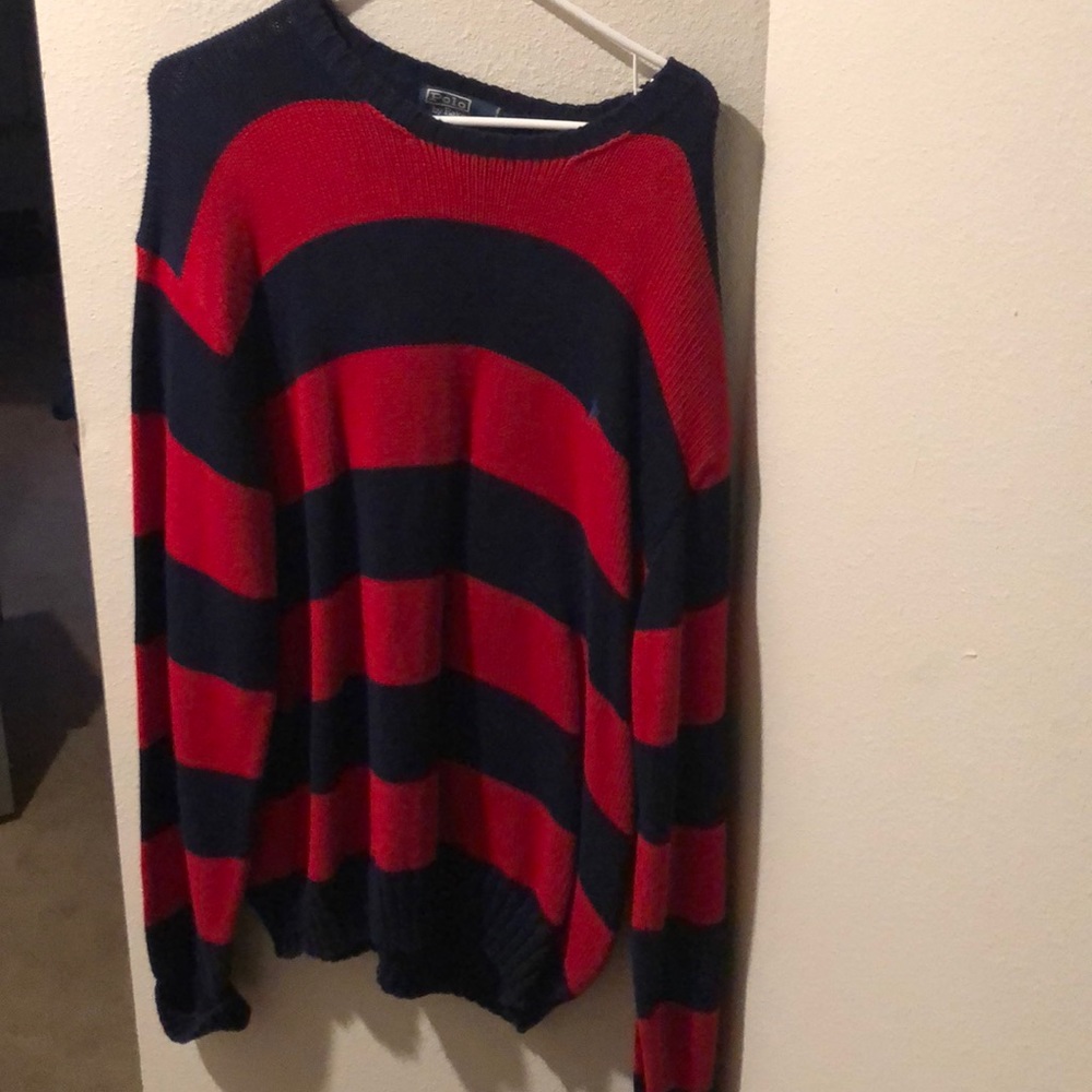 Polo knit sweater
